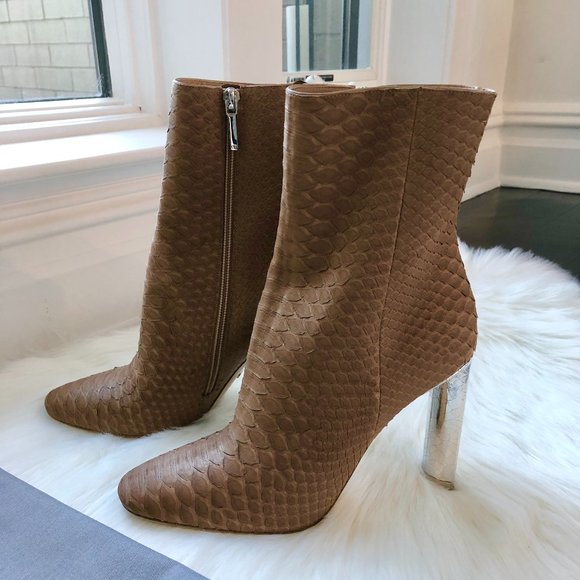 Dior Women's Brown Python Boot Size 38.5 - Picture 1 of 13